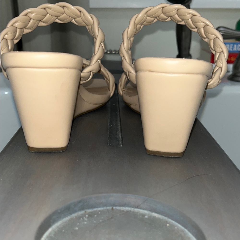 Tan Braided Double-Strap Slide Sandals - Picture 5 of 5